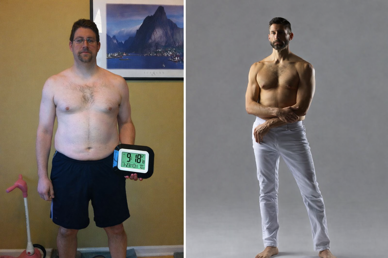 Before and after — 120 pound transformation
